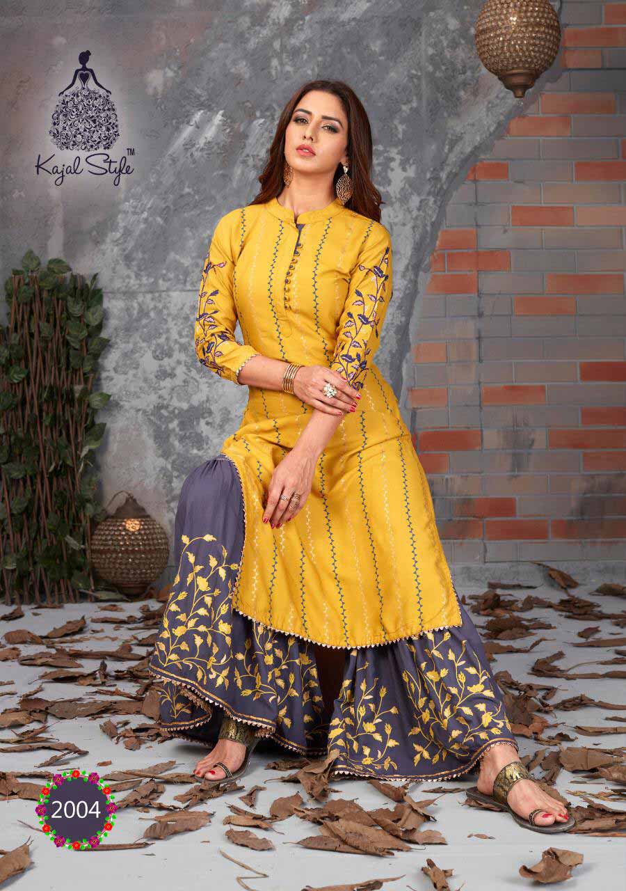 Kajal Style Fashion Label Vol-2 Cotton Rayon Kurti Set Kajal Style Fashion Label Vol-2 Cotton Rayon Kurti Set